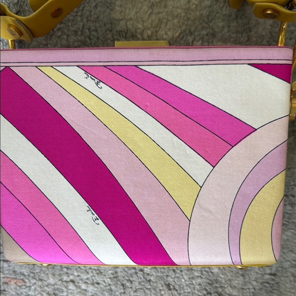 Emilio Pucci Fuilio Vintage Women's Bag with Yellow Strap - Picture 3 of 11